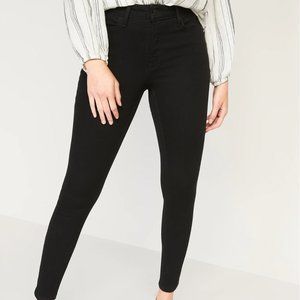 High-Waisted Rockstar Super Skinny Jeans For Women, Black, 10P, Old Navy